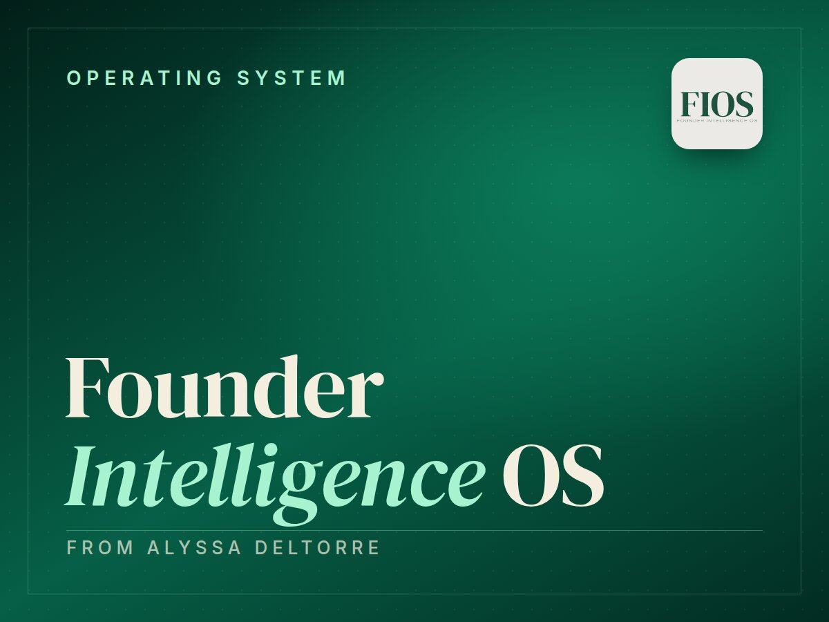 Founder Intelligence OS