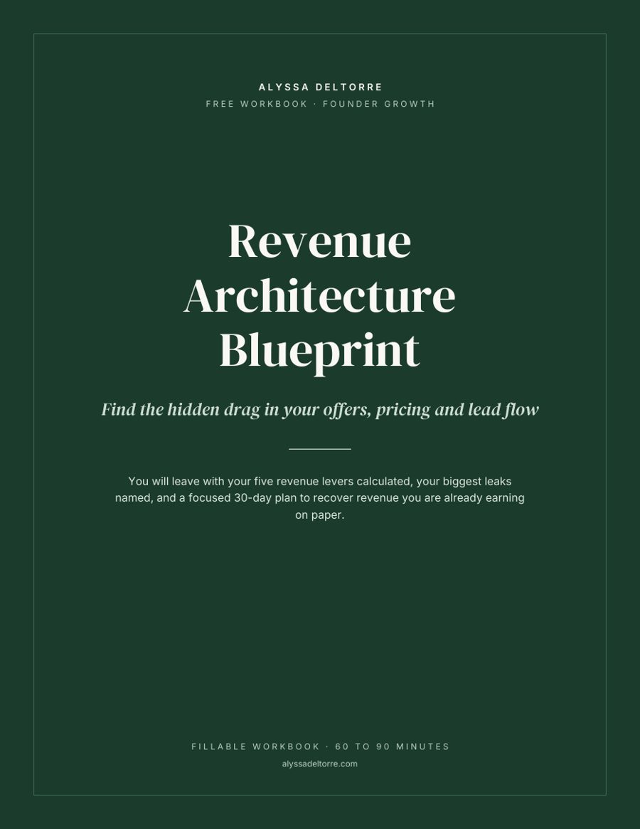 Revenue Architecture Blueprint workbook cover